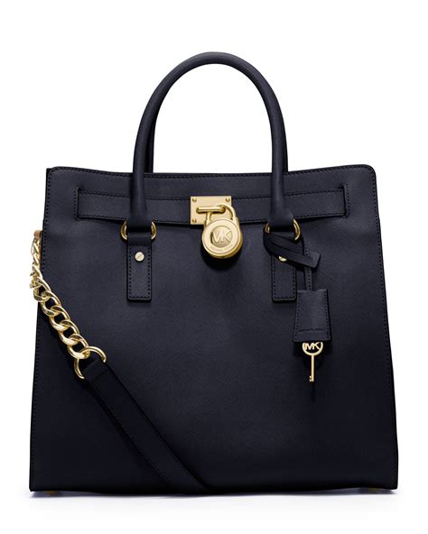 michael kors bags hamilton black|michael kors hamilton large tote.